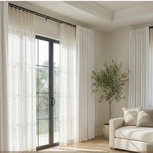 Elegant White Sheer Curtains